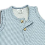 Half Length Romper (Blue Stripes) - Image 4