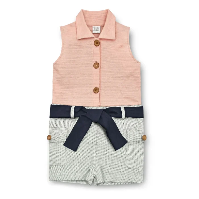 Girls Sleeveless Playsuit - Image 1