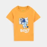 Infant Boys Cotton Night Suit Bluey-Gold - Image 2