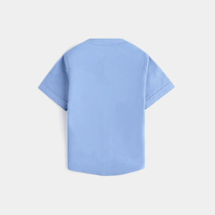 Infant Boys Cotton Basic Casual Shirt (Roaar)-Blue - Image 4